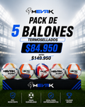 PACK DE 5 BALONES TERMOSELLADOS