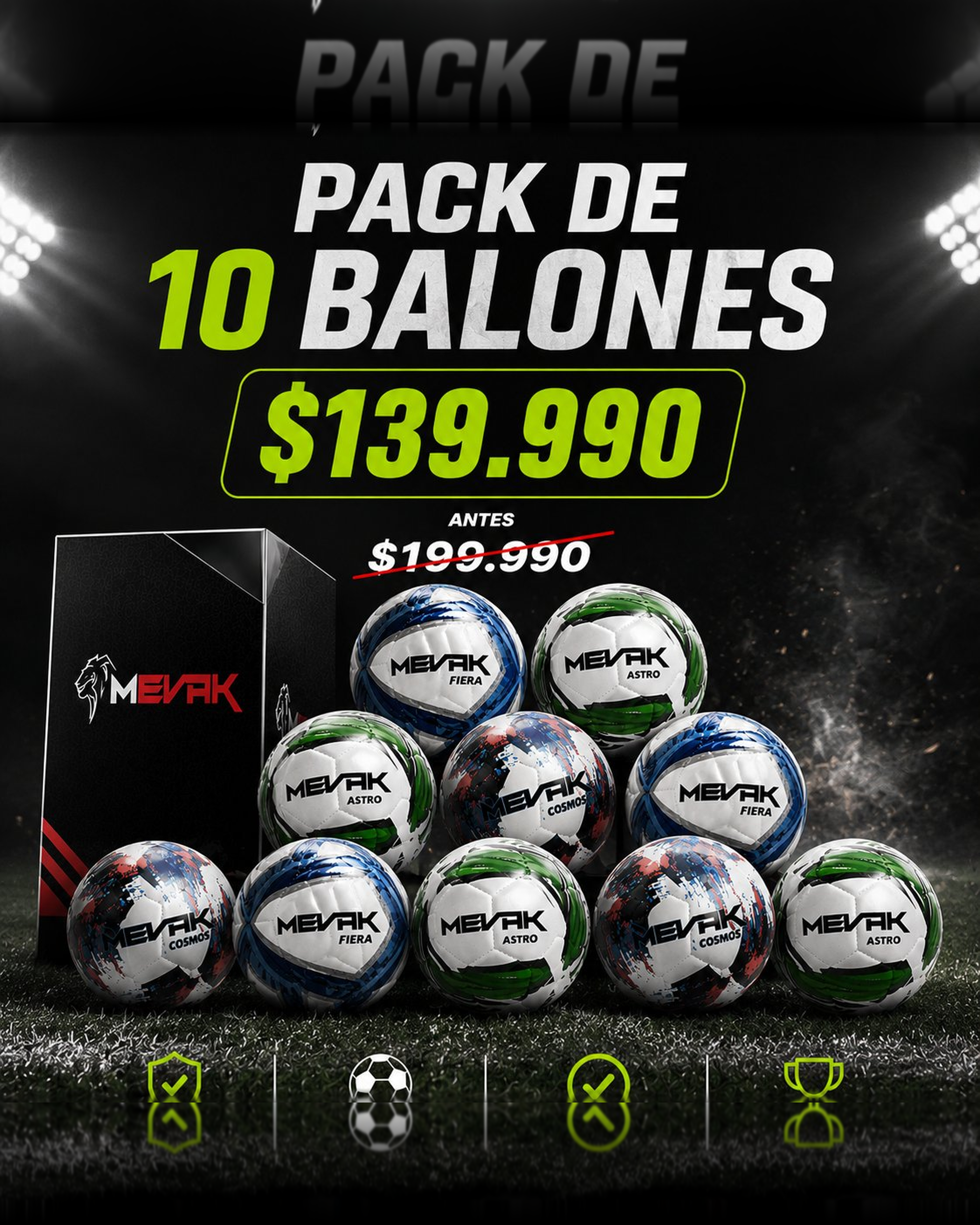 PACK DE 10 BALONES PVC