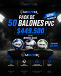 PACK DE 50 BALONES PVC