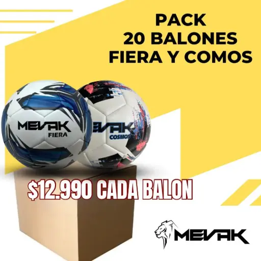 Pack 20 balones Fiera y Cosmos
